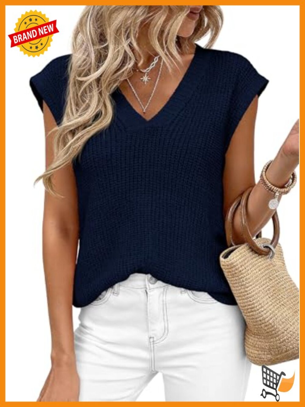 PRETTYGARDEN Women's Sleeveless Knit Tank Top with Cap Sleeves & Split Hem